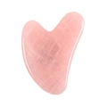 Natural heart-shaped pink rose quartz gua sha stone for facial and eye massage tool - Rose Quartz (Grade AB)