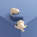 Protezione angolare in silicone beige a forma di cane labrador per sicurezza bambini - Cane Angolo Albicocca