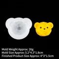 Stampo in silicone B125 piccolo orso per cioccolato e candele con orsetto da 4x3cm - 5# B125 Trasparente