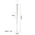 Bohemian macrame hat organizer wall hanging with wood rod 165cm long and 15cm wide - Model C Triple Layer / Beige