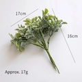 Artificial flocked pine pick with white frost effect for Christmas DIY 17x16cm - Magnolia Leaf