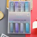 Four-pack Gradual Sunrise fluorescent highlighters in blue and purple soft eye-care tones - Taro Puff