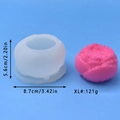 Molde de silicona de capullo de rosa con dimensiones y peso para jabones y velas DIY - Estilo de Capullo de Rosa-Extra Grande (4)