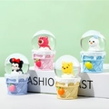 Luminous cartoon ice cream snow globe with Disney characters and fruit cone base - 2370 Ice Cream Figure