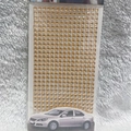 Golden 3mm round acrylic rhinestone stickers for car DIY crafts on card backing - 5mm / Champagne