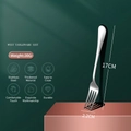 Polished silver stainless steel dinner fork with a slim handle, 17cm length and 30g weight - No.3 Dinner Fork