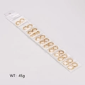 Anellini aperti dorati da 2,5mm per creazione gioielli con indicazione di 45g - Piccolo (Filo 2.5mm / Interno 10.5mm)