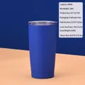 Μπλε σκούρο ισοθερμικό ποτήρι 590ml από ανοξείδωτο ατσάλι με ματ φινίρισμα και καπάκι - Μπλε του Κλάιν (590ml)