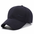 Dunkelblaue Herren Sport-Baseballkappe mit 'Sport'-Stickerei aus feinem Twill-Stoff - Verstellbar / Marineblau