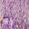 Dettaglio della tenda a frange a forma di S viola con motivo a stelle metalliche - Ceramica Forma a S / 1*2M / Viola
