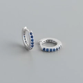 925 Silver / Dark Blue Stone (Platinum)