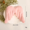 Pink wool felt angel wings ornament for DIY Christmas crafts, 18x14cm size - Large / Pink