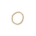 Anello scintillante in acciaio al titanio placcato oro 18K con design a spirale - US 6 / Oro
