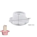 Lotus flower silicone mold for candle holders featuring wavy petal edges and ribbed texture - No. 2 Lotus Candle Holder / Translucent White