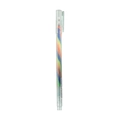 Rainbow gel pen with 1.2mm tip and transparent barrel featuring gradient multicolor ink - Glitter Style - Orange+Blue+Yellow