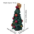 Mini árbol de Navidad de resina con ardilla, con una altura de 10,3 cm - Árbol de Navidad Ardilla