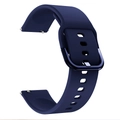 Dark blue silicone watch strap for Galaxy S3 and Huawei GT2 with quick release pins - Midnight Blue