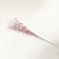 Sparkling pink artificial Christmas berry stem with glitter finish for tree decoration - Pink Stem