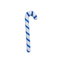 Blue and white spiral stripe inflatable candy cane PVC Christmas party decoration prop - Blue