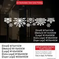 Christmas snowflake tree static window sticker size chart in five different dimensions - Small (75x15cm) / White Snowflake SDUV-191-2