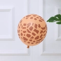 12-inch orange giraffe print latex balloon for jungle animal themed party decoration - 12 Inch Nude Giraffe Pattern Balloon