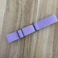 Verstellbarer lila elastischer Stretchgürtel für Damenjeans und Kleider mit flachen Schnallen - Helllila / 80-100cm