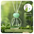 Water drop reed diffuser with green gradient glass and natural moss forest background - Wizard of Oz 80ml
