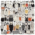 50 pezzi di adesivi vintage animali per chitarra bagagli e decorazione scrapbooking - Adesivi animali antropomorfi