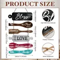 Detailed size chart for coastal kitchen wall decor showing 29cm width and 0.5cm board thickness - Colorful