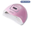 Rosa-weiße 150W UV-LED-Nagellampe SUN X5 MAX mit 45 LEDs und europäischem Stecker - SUN X5 Max Rosa-EU Stecker