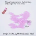 Mini Rosa Gummibärchen Harz Bonbon für DIY Deko Zubehör 23mm Länge - 2.3cm Große Hellviolette Geleebohne