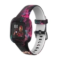 Silikonarmband mit Sternenhimmel-Muster für Garmin Vivofit Jr3 mit rosa lila Nebel-Print - Sternenrosa