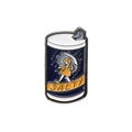 Creative salt jar enamel pin featuring a girl in yellow raincoat with Salty text - Salty Girl Salt Can Style (XZ8644)