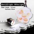 Mini LED light for DIY resin molds with white light and 14.5mm height metal shell - Cat Paw Mini LED Light / White