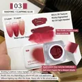 Dark red shade #03 nail gel with sponge applicator and gradient effect display - Painted Patting Glue No. 3