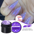 Macro view of non-stick solid builder nail gel in purple shade 08 for easy nail extension - 08 Non-stick Aurora Extension Gel