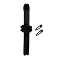 Black velvet heatless hair curler set with matching scrunchie and hair clips - Set with Clip / Black