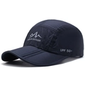 Cappellino da baseball pieghevole blu scuro ad asciugatura rapida con protezione UPF 50+ - Regolabile / Blu Notte