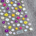 Stickers à ongles 5D TS-512 avec fleurs de frangipanier colorées au fini mat - Frangipanier (TS-512)