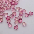 Perles de 6mm en forme de cœur rose dégradé avec finition nacrée pour bijoux DIY - 6mm / Or Rose