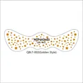 Freckle tattoo sticker in gold star pattern for face makeup at western style parties - QBLT-002 Gold