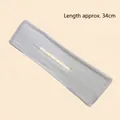 Minimalist white bow hair bun maker tool 34cm length with flexible wire fabric - 3# Simple White