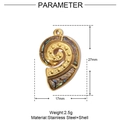 Detailed dimensions of a shell inlay dragonfly pendant with 27mm height and 17mm width - Spiral Shell - Abalone Shell (YE751-2)