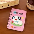 Rosa A7 Mini-Spiralnotizbuch mit süßem Cartoon-Hund und blauen Kopfhörern - 6# Welpe