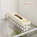 Two-tier food storage box with date tracker and handle in milky white and transparent - Medium - 2 Tiers / Cream White