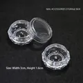 Transparent 3g diamond-shaped nail art storage container, size 30mm width by 16mm height - Rhombus Diamond Bottle (3*1.6cm)