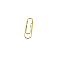 Classic golden metal heart-shaped pen clip for stationery and planner decoration - Plain Style / Gold