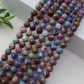 Natural emperor stone round beads for DIY jewelry making multi-color stone bracelet beads - 4mm (Approx 90pcs) / Mixed Purple Emperor Stone
