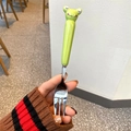 Cute green frog ceramic handle stainless steel fruit fork for desserts and snacks - Frog Fork