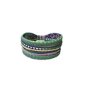 Boho Stirnband mit ethnischem Druck und geometrischen Mustern aus buntem elastischem Stoff - Gekreuzt / Typ C - Vintage-Totem